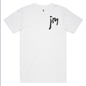Joey Maker Logo (Black) White tee