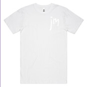 Joey Maker Logo (White) Black tee