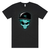 Martian Logo (Coloured) Black tee