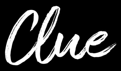 Clue NEW Logo White